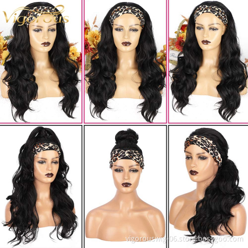 Long Throw On And Go Super Easy Headband Wigs Non Lace Glueless For Wavy Hair Half Wigs Beginner Friendly DIY Hair Wigs